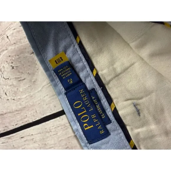 Polo Ralph Lauren Men's Chino Shorts Blue Size 42 Casual Classic Fit